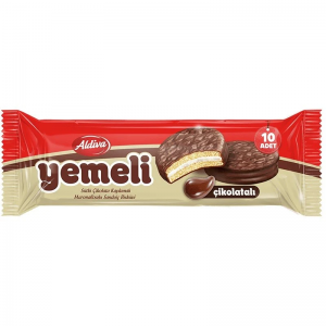 YEMELI CHOC. COATED SAND BISCUIT